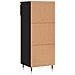 Scarpiera Nera 40x36x105 Cm In Legno Multistrato - Foto miniatura 2