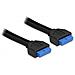 0.45m Usb 3.0 19-p F /f Cavo Usb 0,45 M Idc Nero - Foto miniatura 1