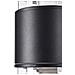 Lampada Da Parete Moderna Per Esterno Alluminio Nero 2 Luci E27 60w Ip54 - Foto miniatura 3