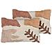 Set Di 2 Cuscini Camassia Cotone 30 X 50 Cm Astratto Trapuntato Beige - Foto miniatura 5