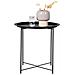Tavolino Bastia - Nero - Metallo - 47x47x50 Cm - Foto miniatura 1