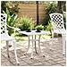Tavolo Da Giardino Bianco 53x53x53 Cm In Alluminio Pressofuso - Foto miniatura 3