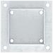 Basi per Pali Quadrate 12 pz Argento 101x101 mm Acciaio Zincato - Foto miniatura 9