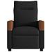 Poltrona Reclinabile In Tessuto Nero - Foto miniatura 3