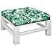 Cuscino Per Pallet Motivo A Foglie 70x70x12 Cm - Foto miniatura 3