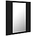 Lusso Casadino -  Armadietto A Specchio Con Luci Led Nero 40x12x45 Cm In Acrilico - Foto miniatura 7