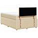 Giroletto a Molle con Materasso Crema 120x190 cm in Tessuto - Foto miniatura 8