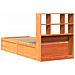 Giroletto senza Materasso Marrone Cera 100x200 cm Legno di Pino - Foto miniatura 7