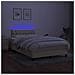 Letto a Molle con Materasso e LED Crema 120x190 cm in Tessuto - Foto miniatura 4
