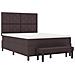 Letto con Rete e Materasso & Panca Marrone Scuro 160x200 cm Tessuto - Foto miniatura 8