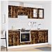 Set di Armadi da Cucina 8 Pezzi Rovere Affumicato Legno Ingegnerizzato - Foto miniatura 2