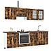 Set di Armadi da Cucina 8 Pezzi Rovere Affumicato Legno Ingegnerizzato - Foto miniatura 3