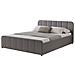 Tampa Letto Con Box Contenitore 140x190cm In Velluto Grigio - Foto miniatura 2