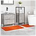 Tappeto da bagno 2 pcs Arancione 50 x 50 cm Polipropilene - Foto miniatura 3