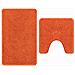 Tappeto da bagno 2 pcs Arancione 50 x 50 cm Polipropilene - Foto miniatura 6