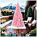Albero Di Natale Artificiale Sottile Con Base Rosa 210 Cm Pvc - Foto miniatura 1
