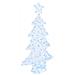 Albero di Natale con 160 LED Bianco freddo 150 cm Acrilico - Foto miniatura 1