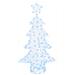 Albero di Natale con 160 LED Bianco freddo 150 cm Acrilico - Foto miniatura 2