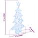 Albero di Natale con 160 LED Bianco freddo 150 cm Acrilico - Foto miniatura 8