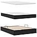 Letto con contenitore e LED Nero 140 x 200 cm Velluto - Foto miniatura 9