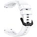 Cinturino In Silicone Da 20 Mm Compatibile Con Amazfit T-rex 3 Pro (44 Mm) - Vari Colori White - Foto miniatura 1