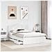 Struttura del letto Bianco 140 x 200 cm Legno Ingegnerizzato - Foto miniatura 3