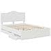 Struttura del letto Bianco 140 x 200 cm Legno Ingegnerizzato - Foto miniatura 5