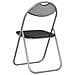 Sedia pieghevole 8 pcs Nero e Grigio 48 x 43,5 x 81 cm - Foto miniatura 7