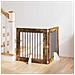 Cancello per cani con supporti 2 pcs Rovere Fumo 80 x 80 cm - Foto miniatura 2