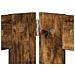 Cancello per cani con supporti 2 pcs Rovere Fumo 80 x 80 cm - Foto miniatura 6