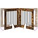 Cancello per cani con supporti 2 pcs Rovere Fumo 80 x 80 cm - Foto miniatura 8