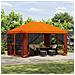 Gazebo da giardino con pareti laterali 4 × 3 m Arancione - Foto miniatura 2