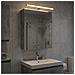 Mobiletto per specchio da bagno con lo scaffale Grigio cemento - Foto miniatura 2