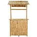 Tavolo da bar da esterno Naturale 115 x 95 x 214 cm Bambù - Foto miniatura 3