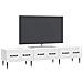 Mobile TV Bianco Lucido 147 x 34,5 x 30 cm Legno ingegnerizzato - Foto miniatura 2
