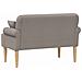 Loveseat con bottoni imbottiti Tortora 120 x 65 x 79 cm Tessuto - Foto miniatura 5