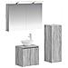 Set di mobili per il bagno 4 pcs Sonoma grigio - Foto miniatura 1