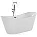 Vasca Da Bagno Freestanding Ovale In Acrilico Bianco Antigua - Foto miniatura 13