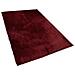Tappeto Shaggy Rosso Scuro 140 X 200 Cm Evren - Foto miniatura 7