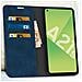 Custodia Samsung Galaxy A21s Soft Touch Portaschede Funzione Supporto Blu - Foto miniatura 2