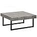 Tavolino Da Caffè Effetto Cemento Grigio E Nero Deluz - Foto miniatura 12
