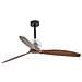 Ventilatore Led Da Soffitto In Legno Nero Con Motore Cc - Foto miniatura 1