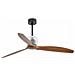 Ventilatore Led Da Soffitto In Legno Nero Con Motore Cc - Foto miniatura 2