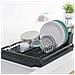 117404 Da tavolo Griglia di asciugatura per piatti Grigio scolapiatti da appoggio e da incasso - Foto miniatura 2