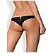 841-THO-1 L / XL Pantaloncino Thong panties Nero - Foto miniatura 1