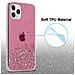 Custodia Compatibile Con Apple Iphone 11 In Rosa Con Glitter - Coperchio Protettivo In Silicone Tpu Flessibile Con Glitter Scintillanti - Foto miniatura 4