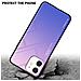 Custodia Compatibile Con Apple Iphone 12 Mini In Rosa - Blu - Coperchio Protettivo Bicolore In Vetro Temperato E Silicone Tpu - Foto miniatura 4