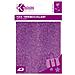 Foglio di Trasferimento Glitter Poliestere Lilla 15x20 cm - Foto miniatura 1