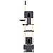 Albero Per Gatti Pavimento Soffitto Grigio Scuro 277-303 Cm - Foto miniatura 2