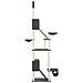 Albero Per Gatti Pavimento Soffitto Grigio Scuro 277-303 Cm - Foto miniatura 3